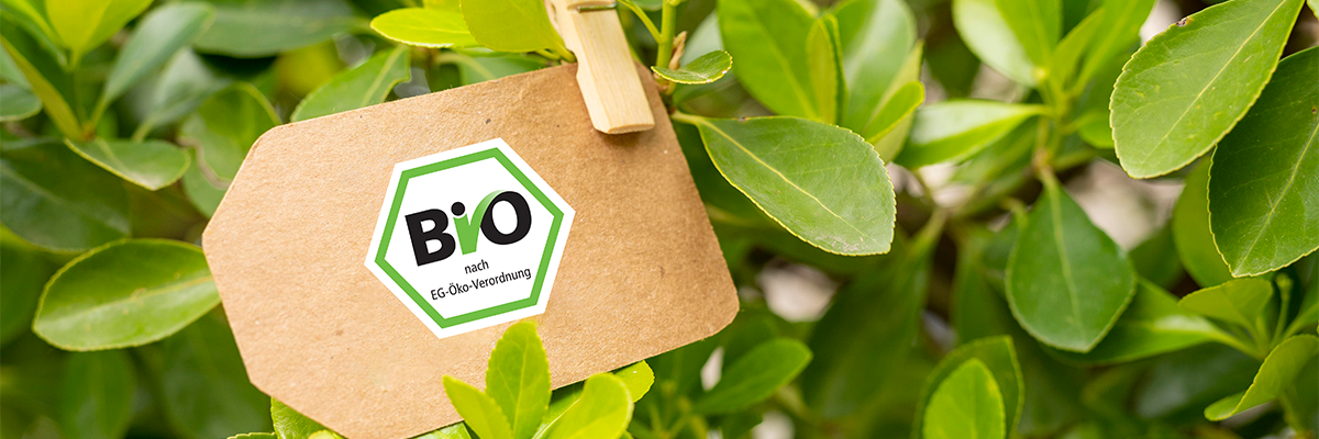 Bio-Zertifizierung nach EG-Öko-Verordnung – Symbol für nachhaltiges Fulfillment und ökologische Verpackung.